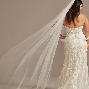 brand new never been worn cathedral length veil
